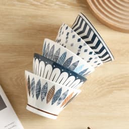 4/5 Pcs Japanese Minimalist Cone Bowls Multi-Purpose for Pasta/Soup/Salad Oven & Microwave & Dishwasher Safe