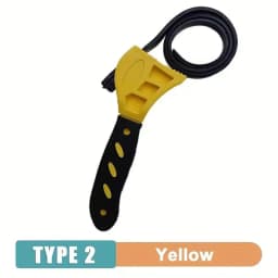 6inch Belt Wrench Oil Filter Puller Strap Spanner Chain Wrench Strap Opener, Adjustable Disassembly Tool