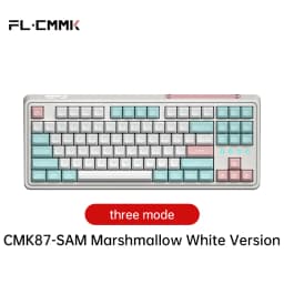 FL·ESPORTS CMK87-SAM Three-Mode Keyboard Full-Key Hot Swap 87-Key 2.4G Wireless Bluetooth Wired Mechanical Keyboard PBT Keycap