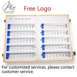 Comparison Ring Sizer Tester 5A CZ Moissanite Diamond Jewerly Dealer Tools Set Tools Size Shape Reference Top Quality Wholesale