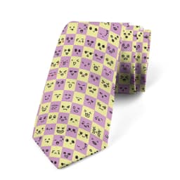 Design New 8CM Men Slim Fit Tie Crane Pattern Printing Fun Casual Fashion Necktie Bar Club Holiday Party Tie Japanese Gravatas
