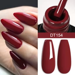 MEET ACROSS 7ml Glitter Sequins Thermal Gel Nail Polish 3 Layers Temperature Color Changing Semi Permanent UV Gel Varnish Nails