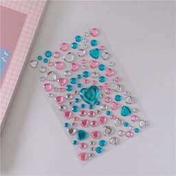 3D Gem Stickers Shiny Diamond Sticker Acrylic Crystal Sticker DIY Three-dimensional Decoration Rhinestone for Kids Girls
