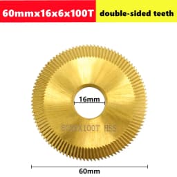 1pcs Key Machine Saw Blade 60/70mm 60/80/100T Double-Sided HSS Key Milling Cutter Multi-Function Key Copying Machine Cutter