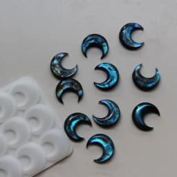 Geometric Earring Pendant Silicone Mold Moon Epoxy Resin Mould For DIY Ornaments Keychain Necklace Charms Epoxy Resin Crafts