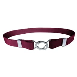 Women's Adjustable Elastic Stretch Belt with Metal Buckle 1 inch Wide Web Belt Waist Belts for Jeans Pants Dress Casual Belts