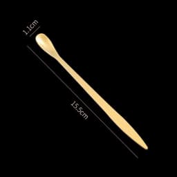 Stainless Steel Tea Needle Stick Gold Silver Matcha Spoon Tea Scoop Tea Ceremony Teaware Kitchen Tool Cleaning Pot Measuring Tea