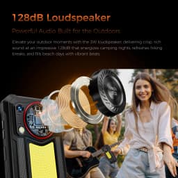 OUKITEL WP53 PRO Rugged Smartphone 50MP 24GB(8+16) 256GB 11000mAh Android 15 Camping Light loudspeaker 6.52" NFC Cell Phone