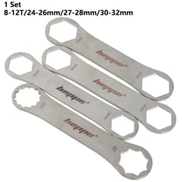 HEPPE Bike Fork Shoulder Wrench Bicycle Front Fork Repair Tool Fork Cap Spanner 8-12T/24/26/27/28/30/32mm for XCR XCT XCM ST RST