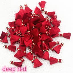 100/50Pcs 20mm Mini Metal Hanging Ring Tassel Trim Pendant DIY Craft Jewelry Handmade Earrings Decor Materials Fringe Trim