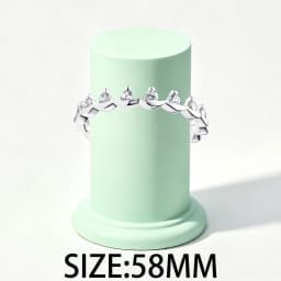 2026 New 925 Silver Sparkling Heart Shaped Rose Sun Moon Women's Seal Ring Display Tool DIY Exquisite Charm Jewelry Gift