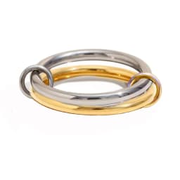 Unique Design Stainless Steel Hollow Irregular Geometric Ring for Women Waterproof Golden Fashion 2025 Charm Jewelry