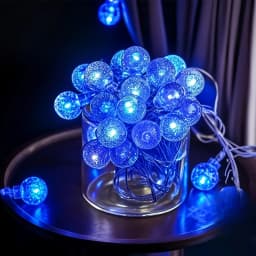 Battery Box Bubble Ball Light String Crystal Bead Ball Fairy String Light Wedding Party Christmas 1.5-3-6 Meters 10-20-40 Lights
