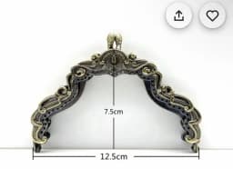 1/5pcs 12.5CM Antique Bronze Silver Retro Handle Metal Purse Frame Kiss Clasp For Handbag DIY Bag Accessories Wholesale