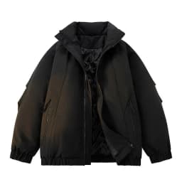 2026 New Loose Cotton-padded Clothes Coats for Men Solid Color Warm Loose Jackets Male Leisure High Street Sports Parkas C976