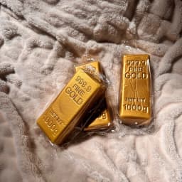 1PCS Simulate Gold Brick Squishy Slow Rising Stress Relief Toy Realistic Gold Bar Squeeze Anti-Anxiety Fidget Toy Party Favors
