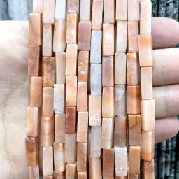 4*13MM Natural Stone Square Aventurine Tiger Eye Agates Crystal Jades Spacer Beads For Jewelry Making DIY Bracelet Accessories