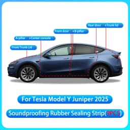 For Tesla Model Y Juniper 2025+ Door Sealing Soundproof Rubber Sealing Strip Sunroof Sealing To Reduce Wind Noise Soundproof Kit