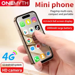 ONEMYTH M17 Pro Mini Smartphone Quad Core 2000mAh LTE 4G Dual SIM Type-C Android 12.0 Mobile CellPhone Face Unlock
