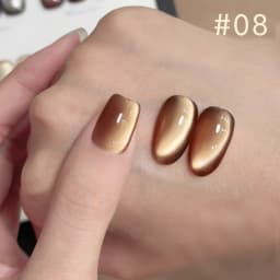 10ML 1-10PCS Winter New Style Hot Selling Black Nails Brown Nails Glass Bead Magnet Cat Eye Nail Polish Nail Set Nail Supplies