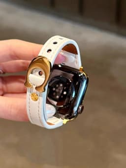 Luxury Leather Loop Correa for Apple Watch Band Women Strap 11/10/9/8/7/6/5/4/3/2 38mm 40mm 41mm 42mm 44mm 45mm 46mm 49mm
