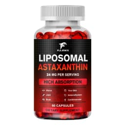 Liposomal Astaxanthin Capsules, with Phosphatidylcholine, Support Antioxidant, Brain, Eye, Cardiovascular, Joint & Skin Health