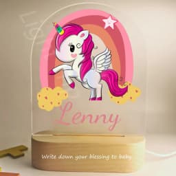 Customized Baby Birth Night Light Personalized Name Animal Bear Bunny Rabbit with USB Lamp for Bedroom Birthday Christmas Gift