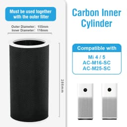 For Replacement Xiaomi 4 Filter M16R-FLP-GL (BHR5120GL) Xiaomi Air Purifier 4 Filter M16R-FLP-GL (BHR5120GL)