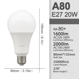 10pcs/lot LED Bulb E27 AC 110V 220V 3W 8W 9W 12W 15W 18W 20W 24W LED A60 G45 Lamp Saving Cold Warm White Bulbs for Home Light
