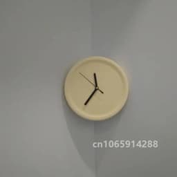 8 Inch Corner Wall Clocks Minimalist Wall Art Clock Bedroom Mechanism Silent Watches Living Room Luxury Desktop Watch Home Decor