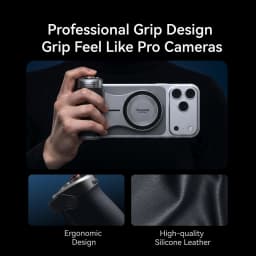 TELESIN Pro Shot Magnetic Camera Grip Bluetooth Shutter Zoom Dial for IPhone 18 17 16 15 14 13 12 Huawei Samsung Xiaomi Android