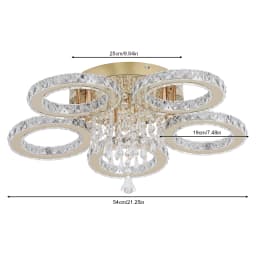 Modern Crystal Ceiling Chandelier Lamp for Living Room Pendant Light Home Art Decora Lustre Ceiling Luminaire For Dining Bedroom