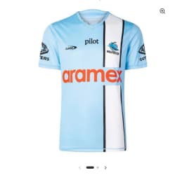 Cronulla Sharks 2020 Training Tee 2026 Summer New Family MatchingY2K Star Chasing T-shirt Suitable for Daily and Training Wear