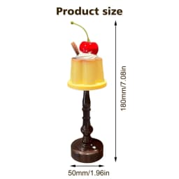 Pudding Creative LED Desk Lamp Cute Night Light Bedroom Eye Protection Lamps for Bar Room Home Decor Atmosphere Light Kids Gifts