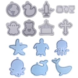 Perfume Bottle, Game Machine, Various Shape Silicone Shaker Molds Resin Casting Quicksand Mold Jewelry Pendant Making Mould