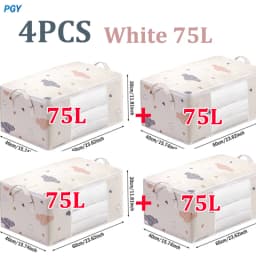 Big Capacity Storage Bag 4/2/1PCS Quilt Clothes Moisture Dust Proof Organizer Duvet Blanket Sorting Bags Luggage Bag