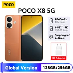 New POCO X8 Smartphone Global Version 8340mAh battery 6.83" 1.5K Display 67W HyperCharge Snapdragon 6s Gen 4 50MP Camera NFC 5G