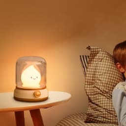 Candle Night Light Cute Flame Lamp Desktop LED Decorative Light USB Rechargeable Night Light Bedroom Creative Children's Gift