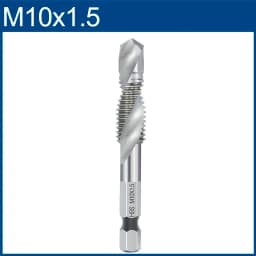 XCAN Hex Shank Metric Tap Compound Tap and Drill Spiral Flute HSS Thread Screw Tap Threading Tool M3 M4 M5 M6 M8 M10 M12