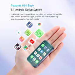 SOYES XS15 Mini Smartphone 3.0" Display Android 8.1 Dual SIM Standby 2GB RAM 16GB ROM 3G Network Backup Gift Small Phone