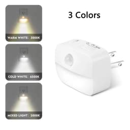 Motion Sensor Light LED EU/US Plug Type C Rechargeable Wireless Night Light For Bedroom Staircase Hallway Indoor Lighting Closet
