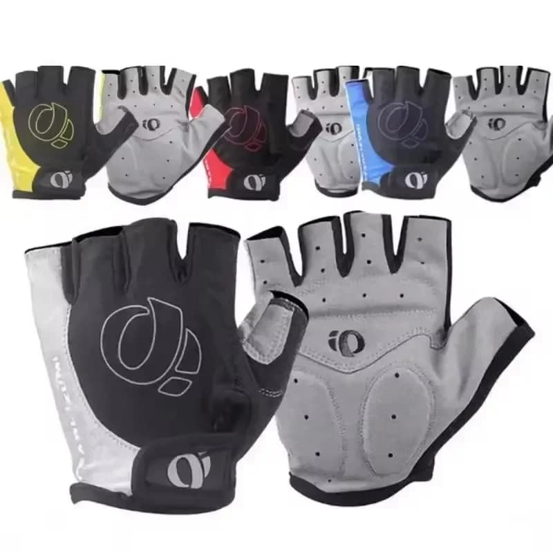1Pair Gel Half Finger MTB Road Bike Gloves Anti-Slip Anti-Sweat Shockproof Cycling Bicycle Gloves for Left-Right Hand