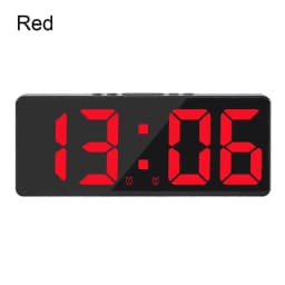 Voice Control Digital Alarm Clock Teperature Snooze Night Mode Desktop Table Clock 12/24H Anti-disturb Funtion LED Clocks Watch