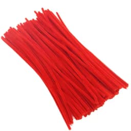 100-300 Pcs Thick Christmas Red White Green Chenille Stems for Christmas Art and Craft Projects Creative DIY Decorations