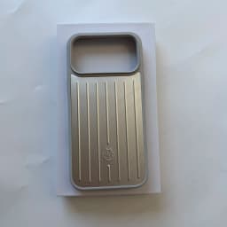 RIMOWA Aluminum Alloy Phone Cases For iPhone 18 17 16 Pro Max 3D Corrugated Stripe Back Luxury Bussiness Luggage Cover