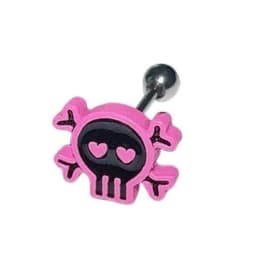 Ear Studs Y2K Style Piercing Jewelry Pink Earrings Eye Catching Ear Jewelry Alloy Material Ear Pins Gift for Women