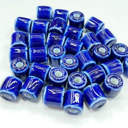 10Pcs 10*9MM Ceramic Cylinder Spacer Loose Beads for Jewelry Bracelet Necklace Accessories DIY