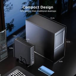 MSECORE MV9 Mini Gaming PC Intel Core I9-9900T RTX3050 6G Discrete Graphics DDR4 NVMe SSD WiFi5 BT5.0 HDMI DP Type-C 4K ESports