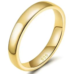 Trumium 2/ 4/6mm 925 Sterling Silver Ring High Polish Plain Dome Wedding Band Comfort Engraving