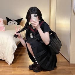 Japanese School Uniforms Basic Sailor Uniform Student Girls Costume Cute Women Sexy JK Suit Sailor Blouse Pleated Skirt Set